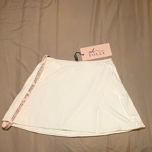 Oh Polly Elegant Cream Mini Skirt
